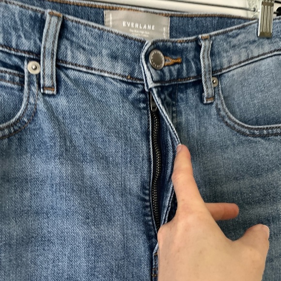 Everlane The Way High Slim Crop Jean Organic Cotton Straight Leg | 26 Regular - Picture 5 of 11